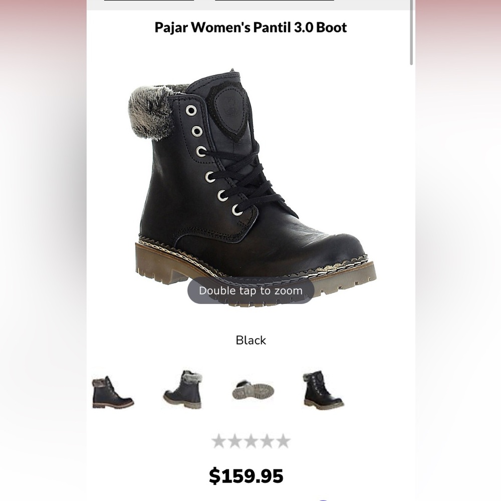 Pajar Brown Winter Rain Boots with Faux Fur Trim
